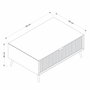 Hanah Home Mesa de centro Luxe en color Arenisca